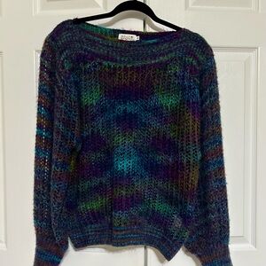 Molly Bracken Openwork Knit Sweater Size Medium